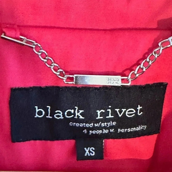 Black Rivet women’s Trench style Rain Coat, Spring Jacket. Size XS - Picture 6 of 10